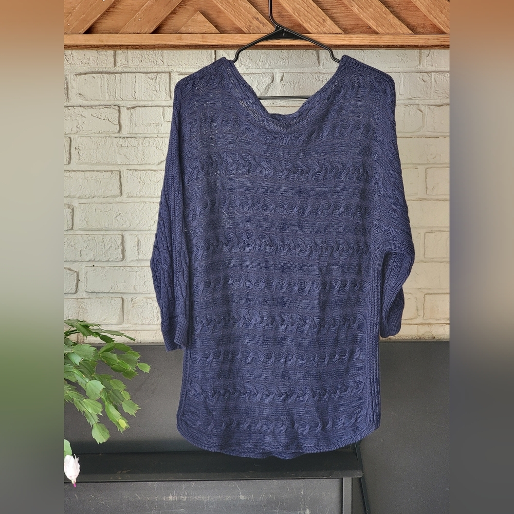 Ralph Lauren Women's Chunky Knit Lightweight Sweater Relaxed Fit Size L - Picture 8 of 8